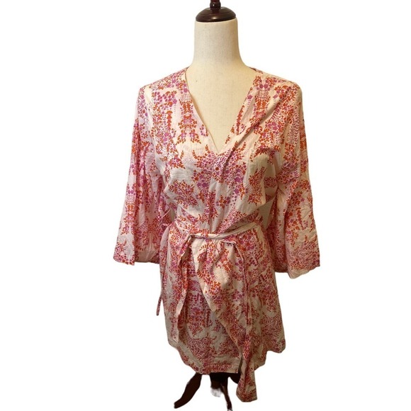 Plum Pretty Sugar Other - Plum Pretty Sugar Kimono Robe, Sweet Love and Yonderflies, Size small